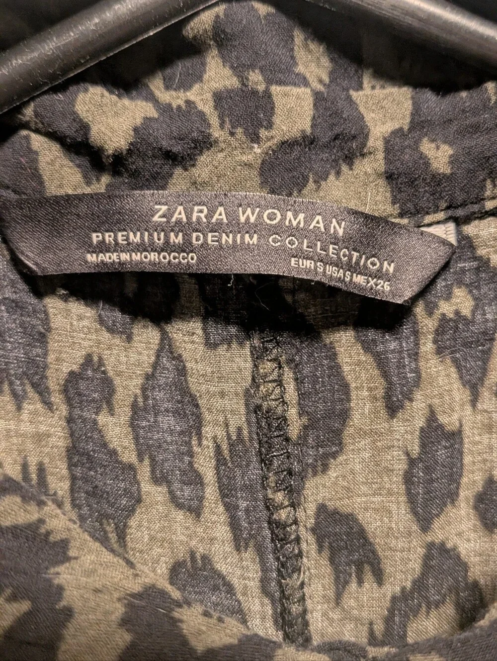 Women's Leopard Print Button-Front Maxi Dress - Black/Green